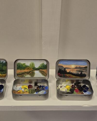 Jos Lemmerling - Blikjes met landschap