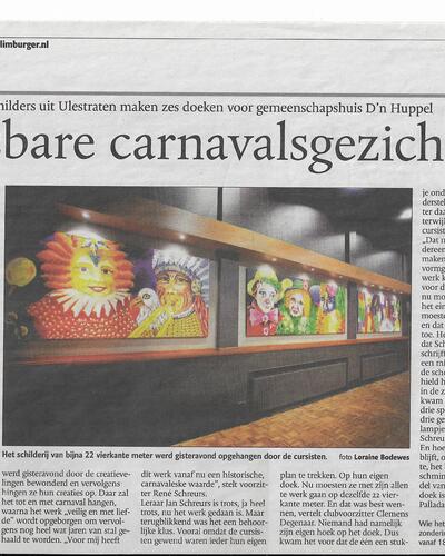 krant carnavalsborden 2011