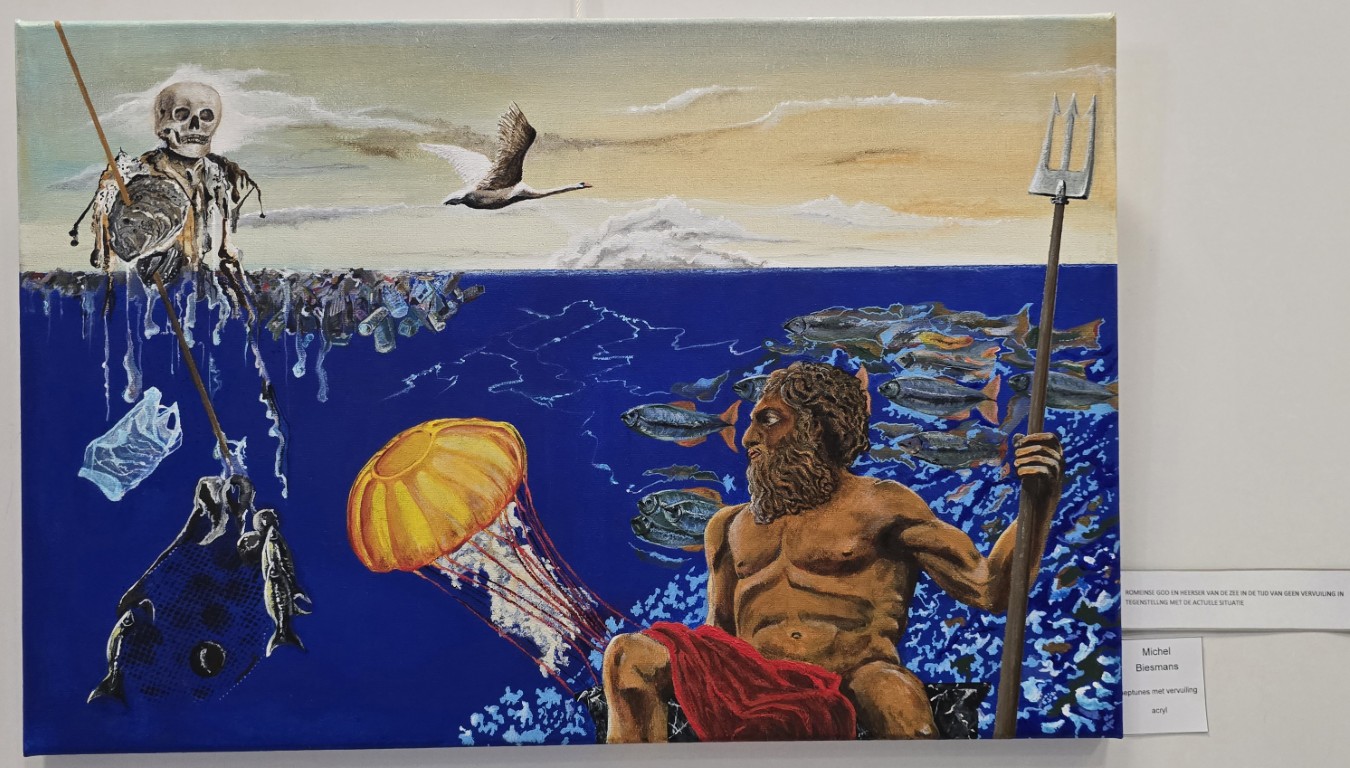 Michel Biesmans - Neptunus met vervuiling